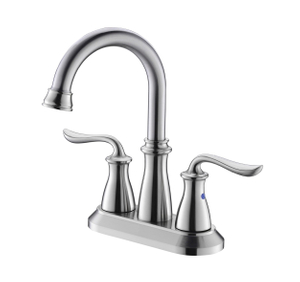 APB135-BN Robinet de salle de bain rotatif Robinets de salle de bain en nickel brossé Robinet de lavabo à trois trous