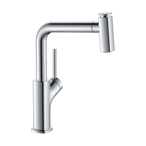 Robinets de cuisine noirs de forme carrée de nouvelle conception de chrome