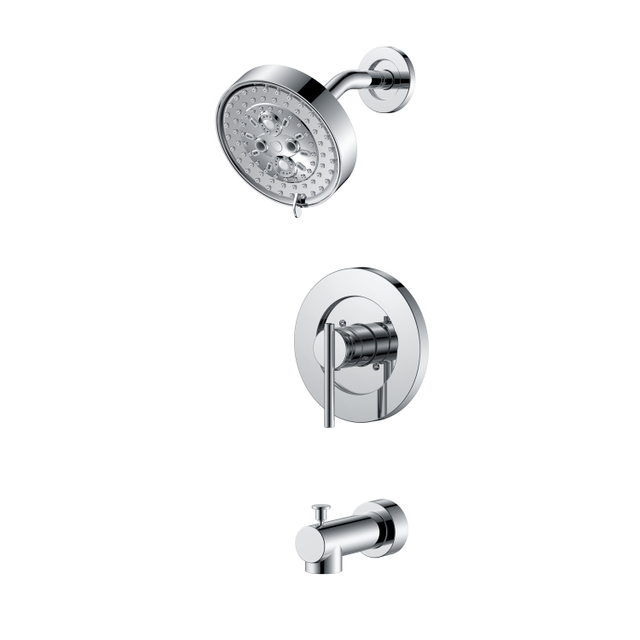 Robinet de douche à une poignée Robinet de douche en chrome