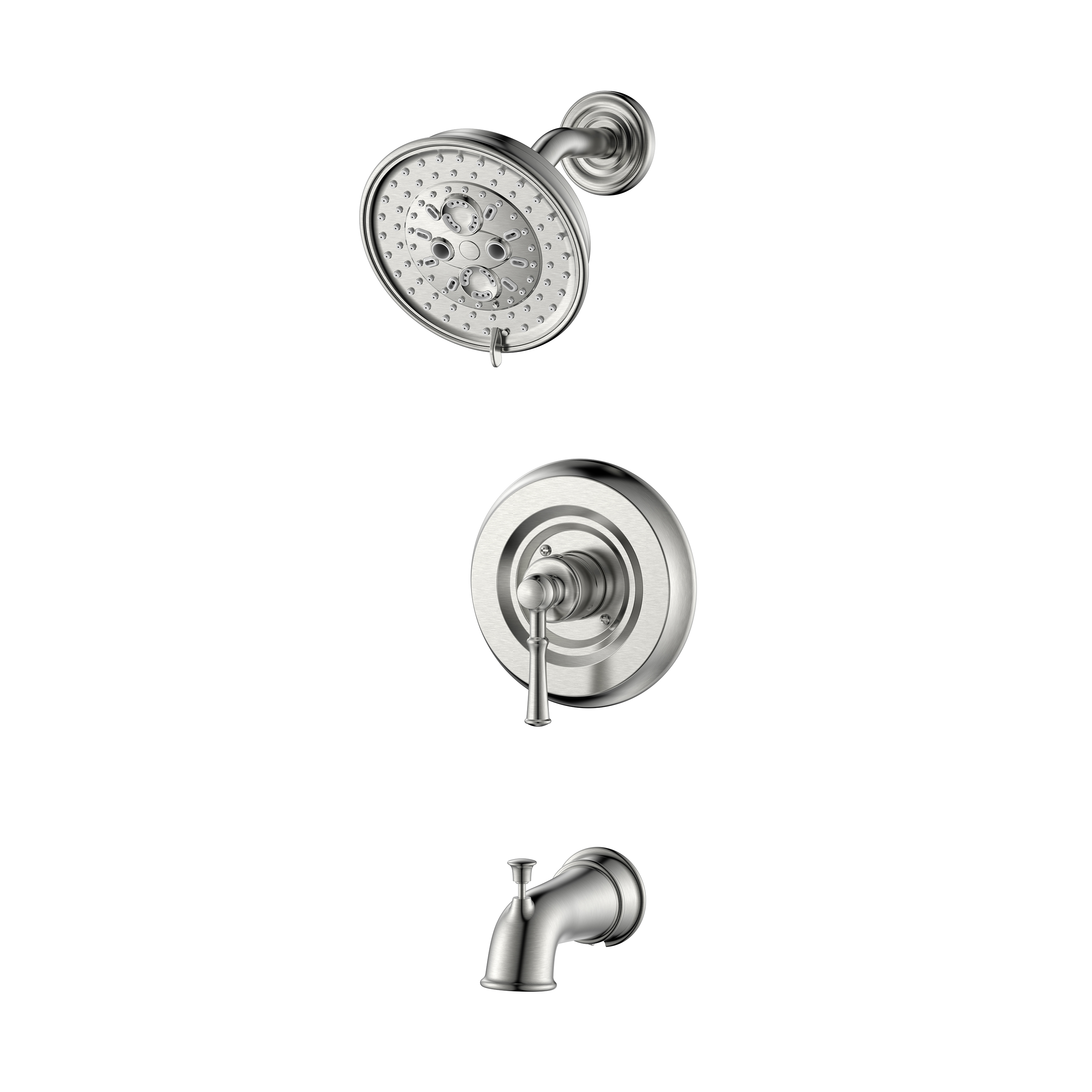 Robinet de baignoire et de douche à 2 poignées avec valve