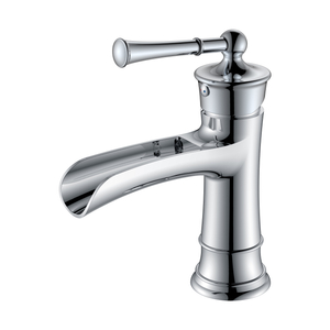 Robinet de salle de bain cascade Robinet de salle de bain à poignée unique en chrome