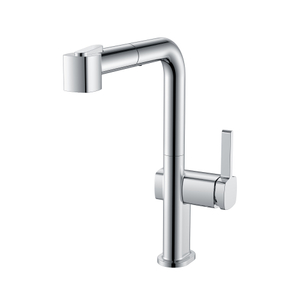 Chrome New Desgin Pull Out Mitigeur monotrou Robinets de cuisine noirs