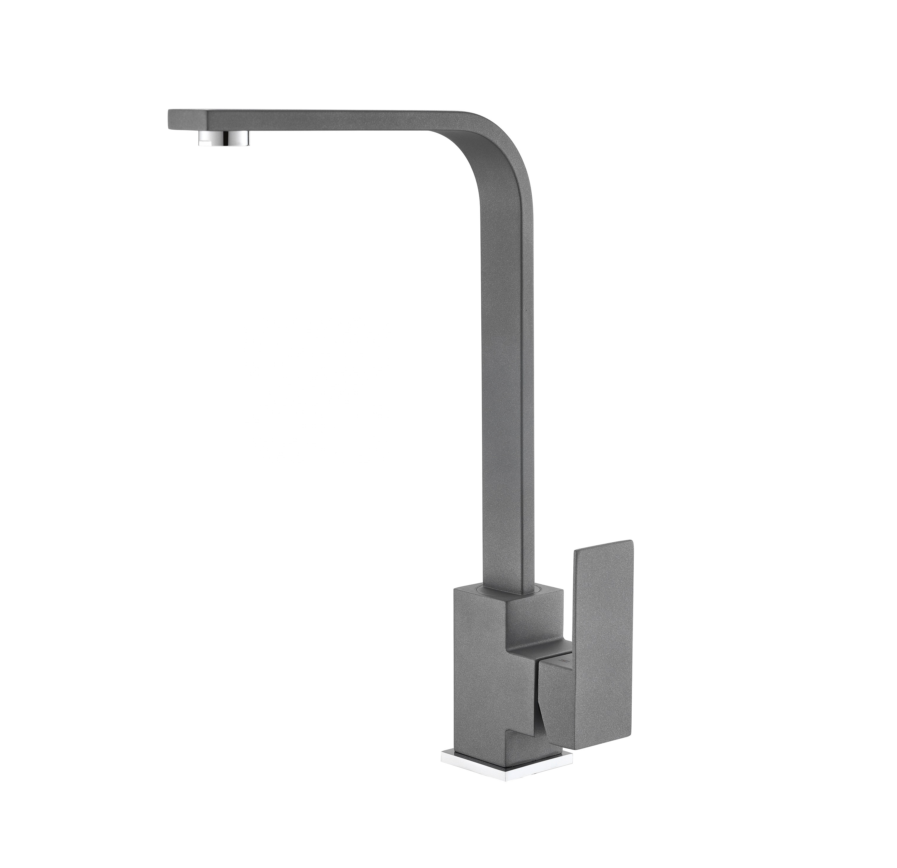 Le robinet carré noir mat nouveau design moderne robinet de cuisine à pulvérisation extractible